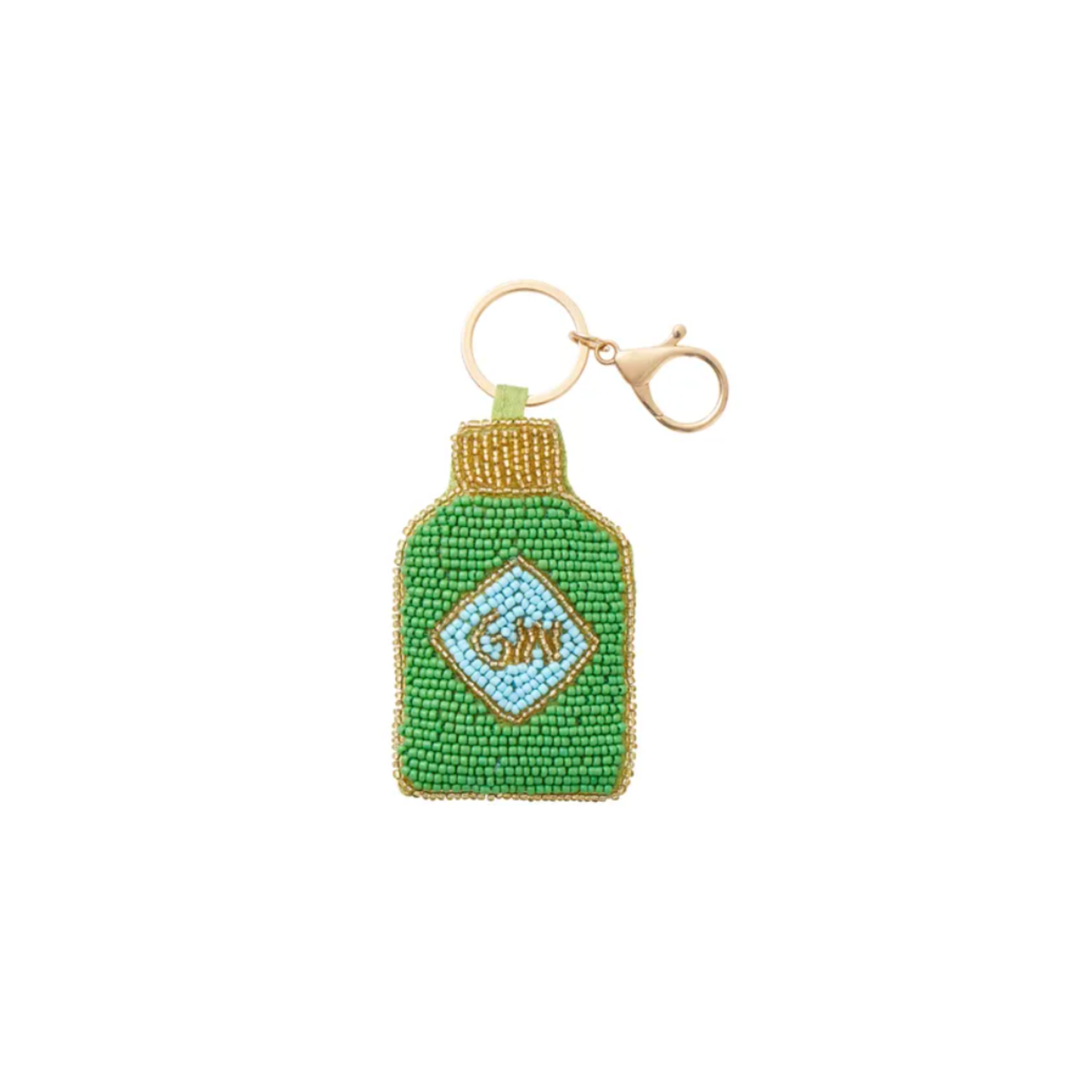 Gin Beaded Keyring