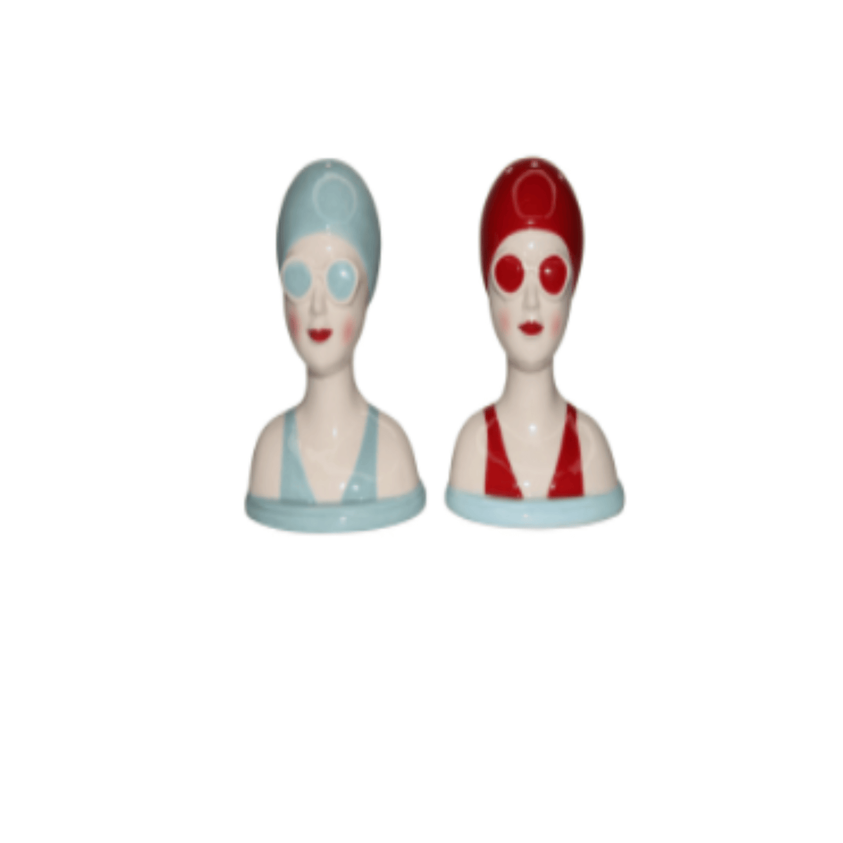 Beach Lady S&P Shakers | Ceramic | PICKUP INSTORE ONLY