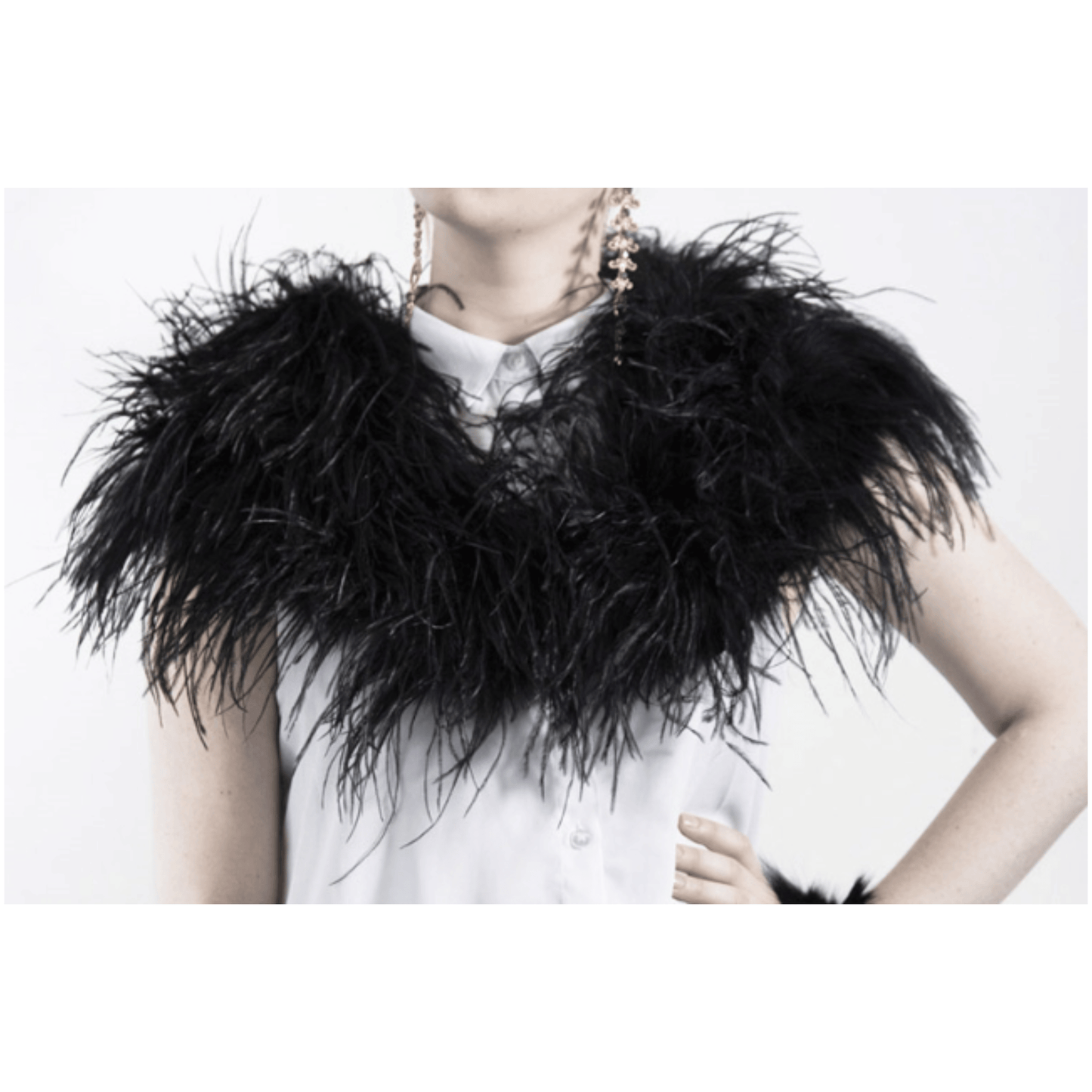 Edna Wrap Shrug | Black