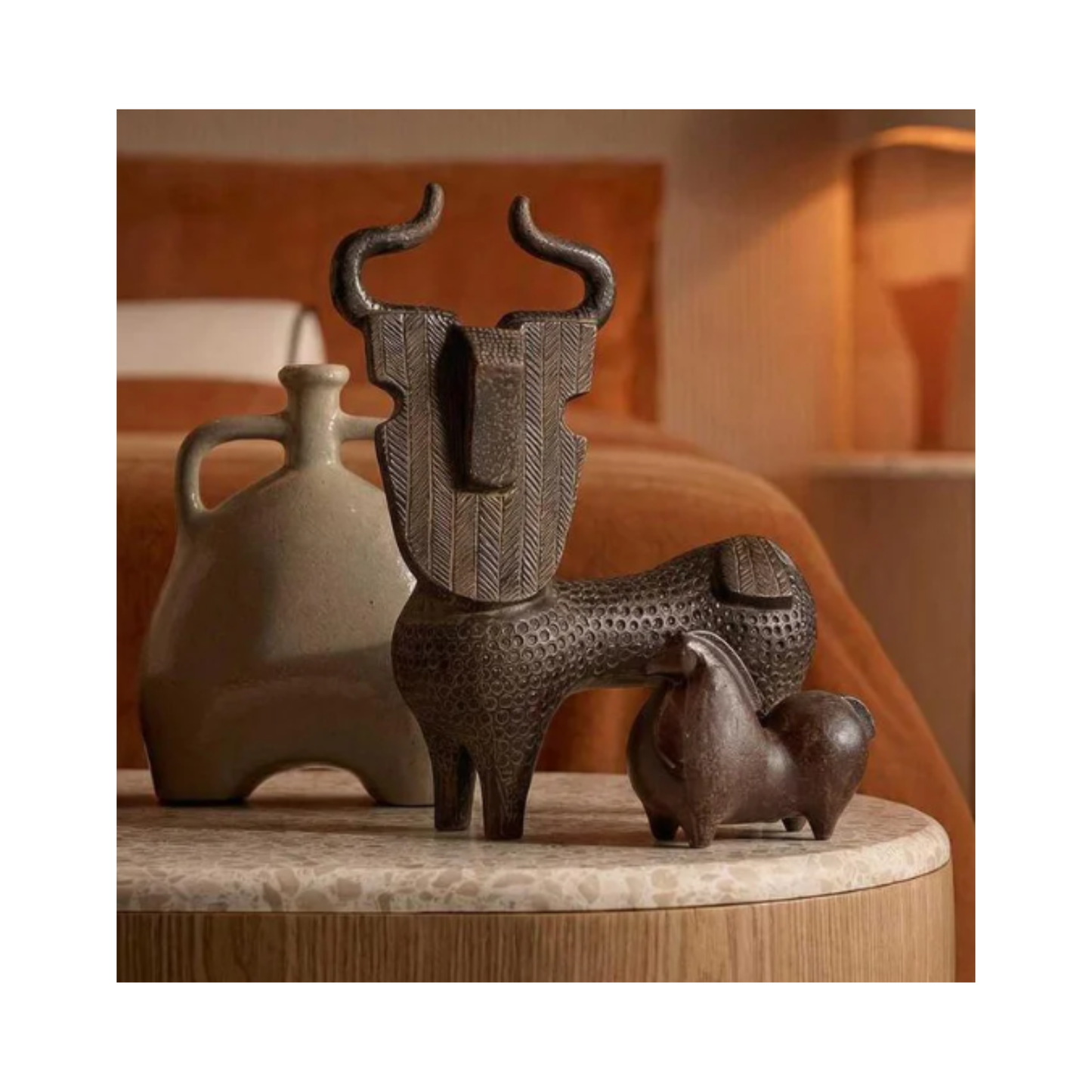 Bruno Buffalo Tall Sculpture | PICK-UP INSTORE ONLY