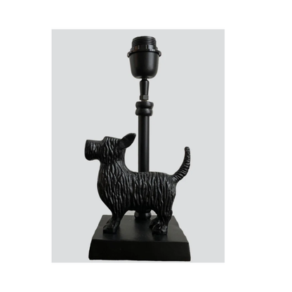 Schnauzer Table Lamp Base Only | Black | PICK-UP INSTORE ONLY