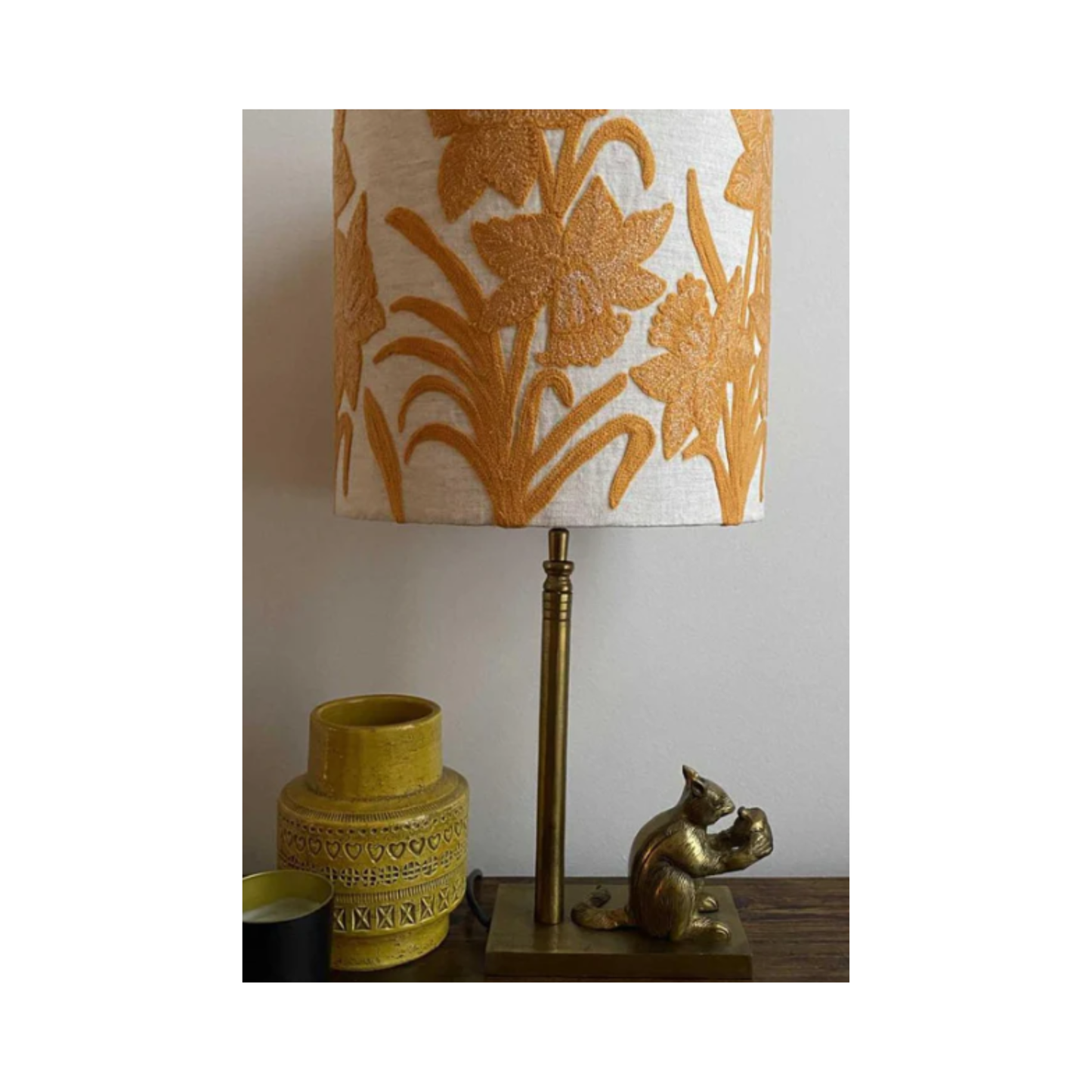 Squirrel Table Lamp Base Only | Antique Gold | PICK-UP INSTORE ONLY