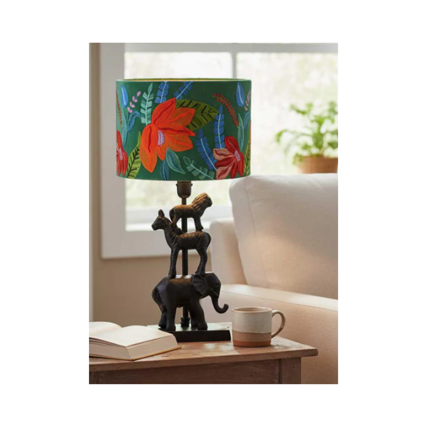 Tropical Drum Shade | Green | PICK-UP INSTORE ONLY