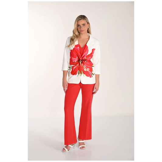 Passion Woven Blazer | OffWhite/Lust