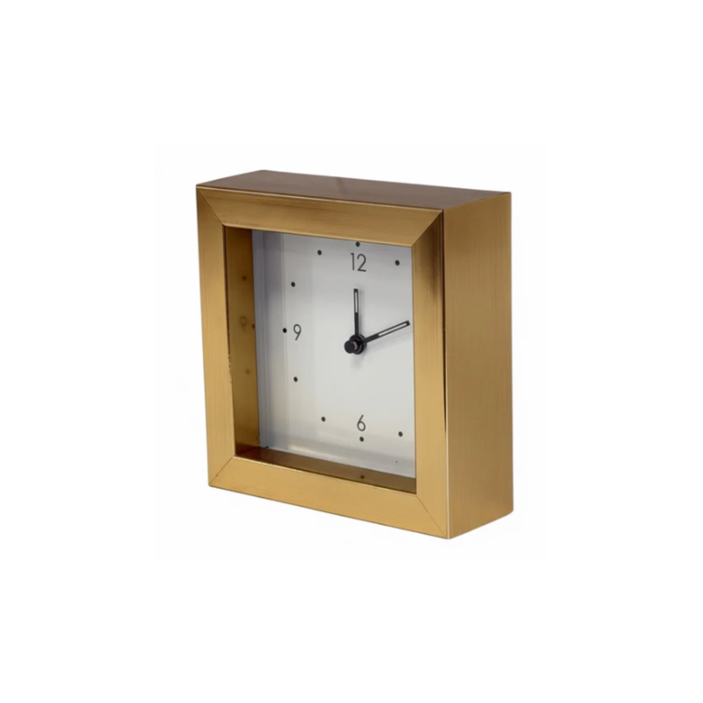 Winston Cube Clock | Gold| PICK-UP INSTORE ONLY