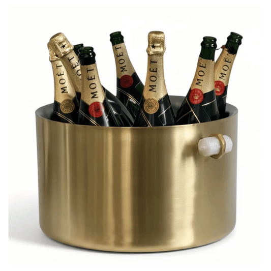 Party Bucket | White Handles | Gold | PICKUP INSTORE ONLY