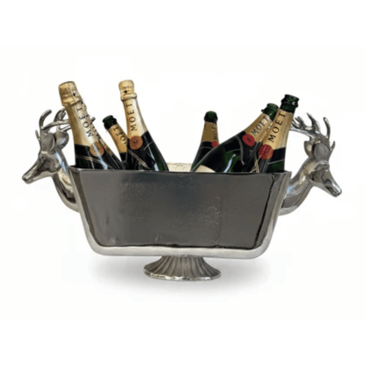 Festive Reindeer Footed Drinks Tub | Silver | PICKUP INSTORE ONLY