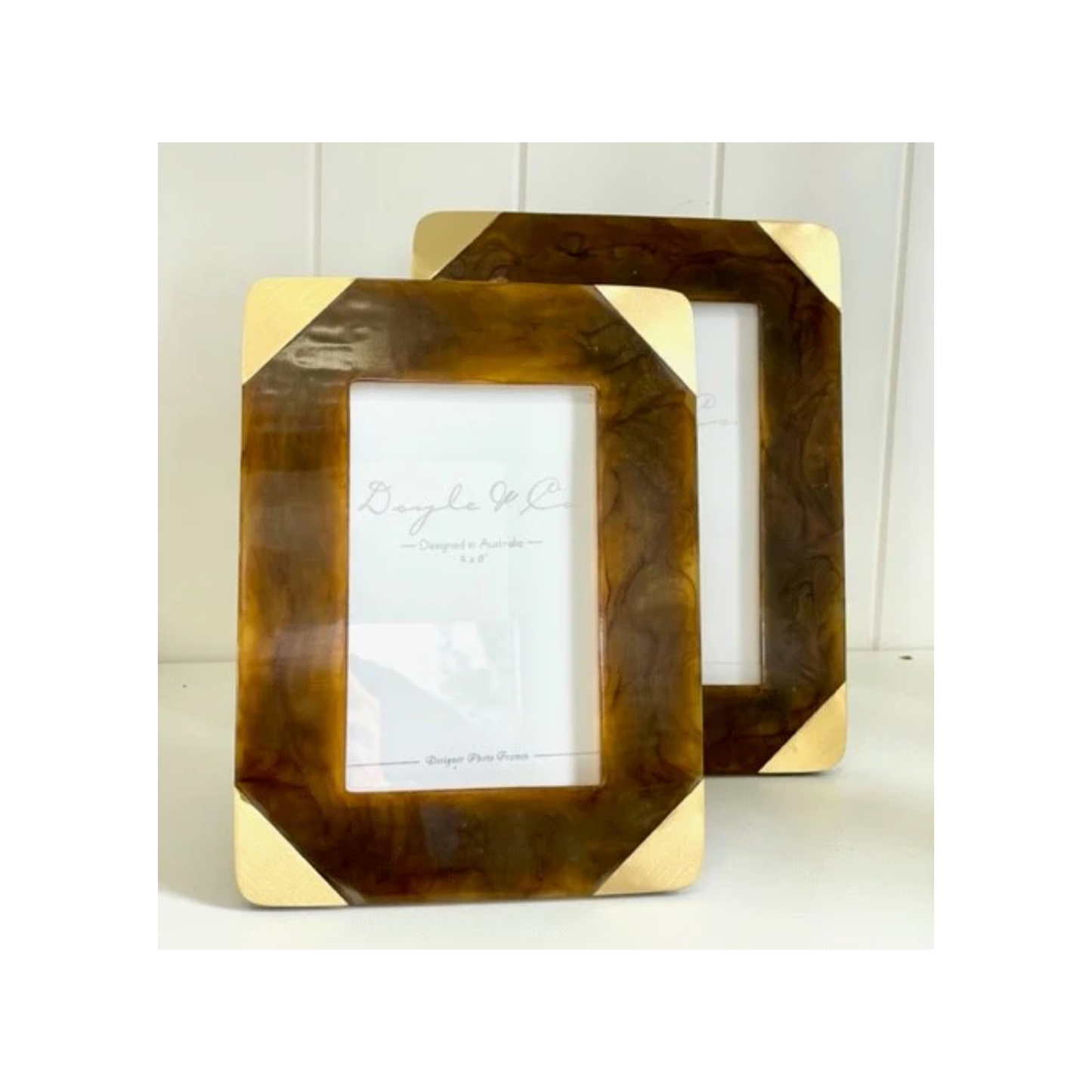Tortoise Shell Resin 4x6 Photo Frame | PICK-UP INSTORE ONLY
