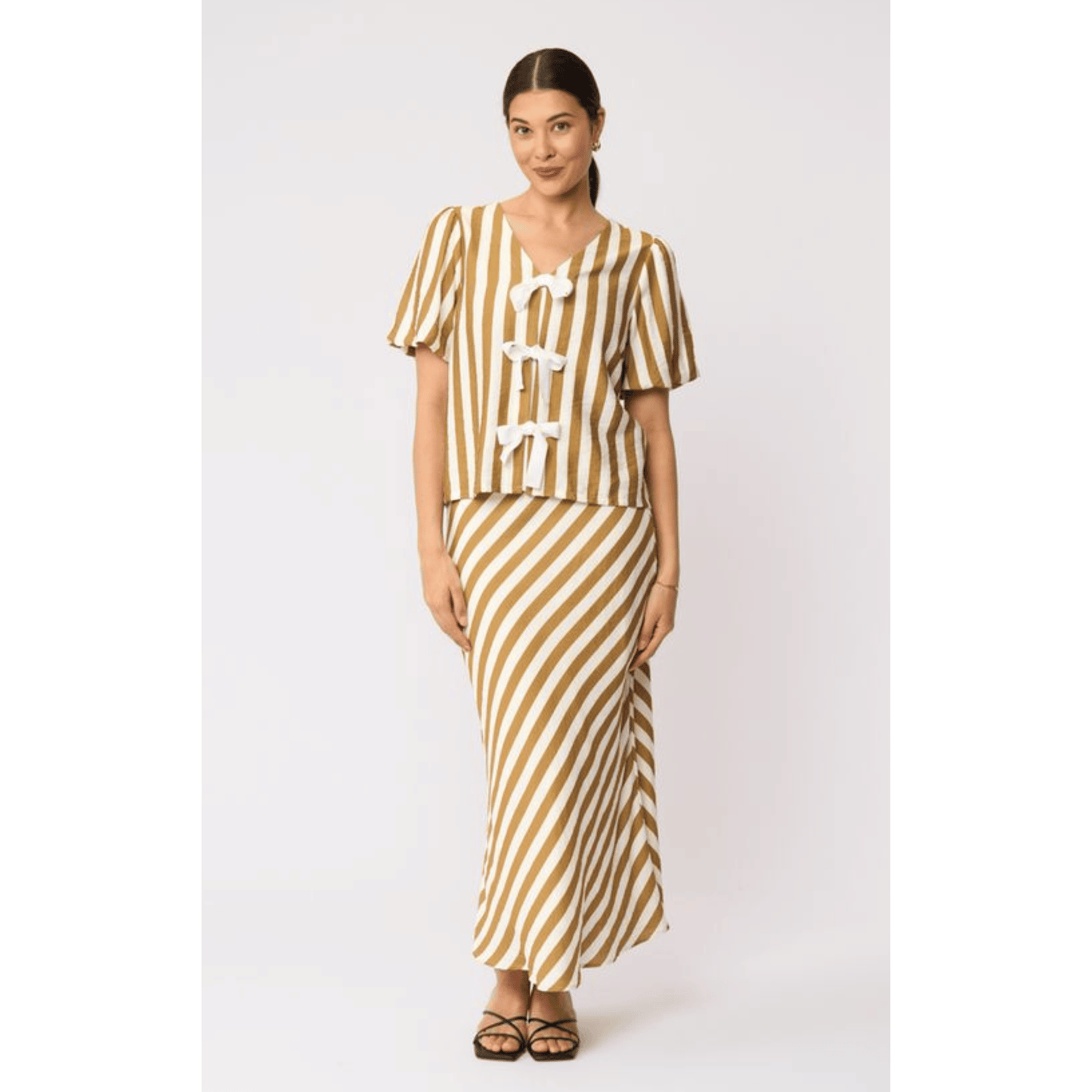 Stripe Right Skirt | Gilded Stripe