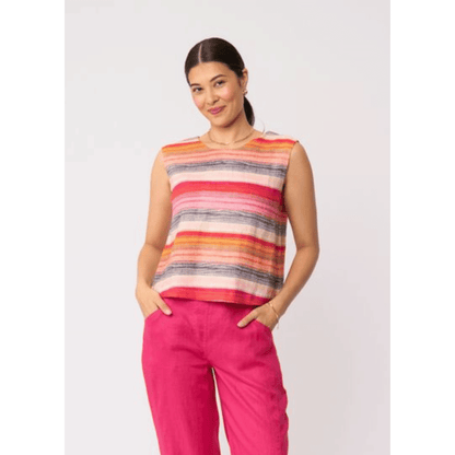 It's Only Natural Top | Sunset Stripe | Foil