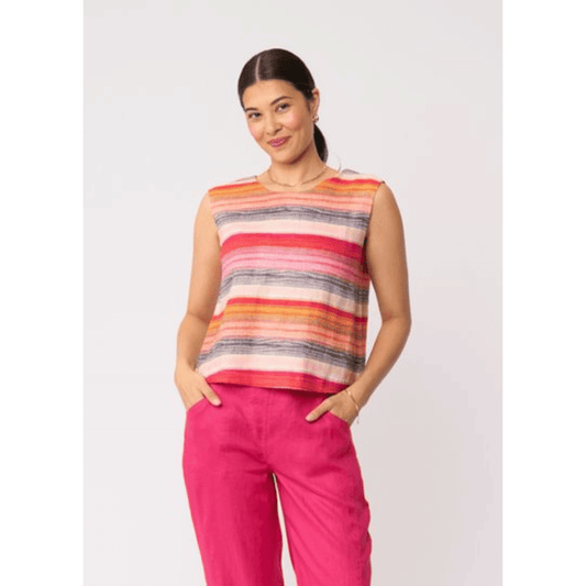 It's Only Natural Top | Sunset Stripe | Foil