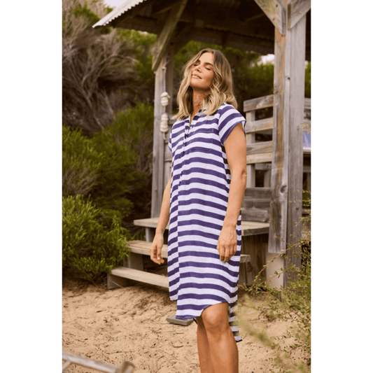 Ahoy Tunic Dress | Navy Stripe | Holiday