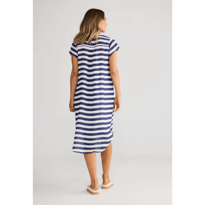 Ahoy Tunic Dress | Navy Stripe | Holiday