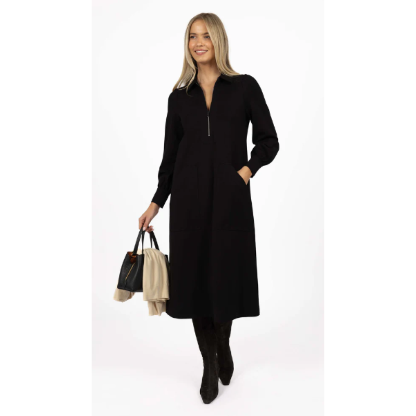 Dune Midi Dress | Navy