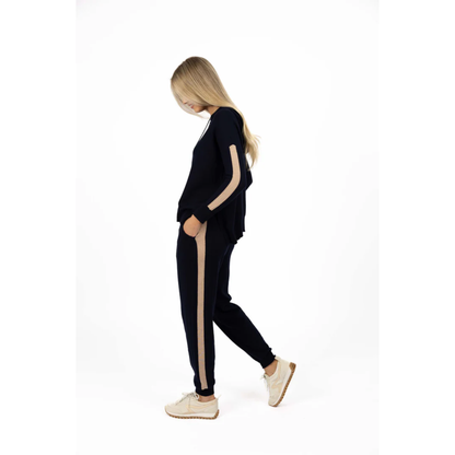 Contrast Merci Pant | Indi/Latte