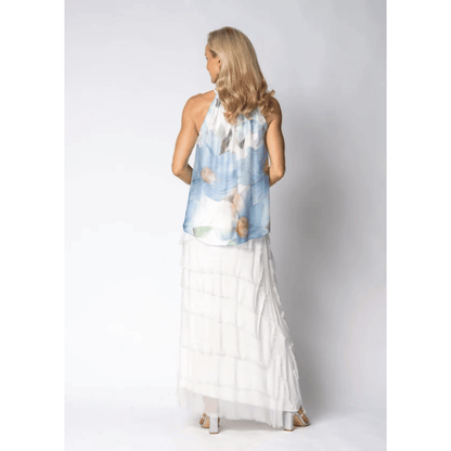 Aderra Silk Top | Jean Blue