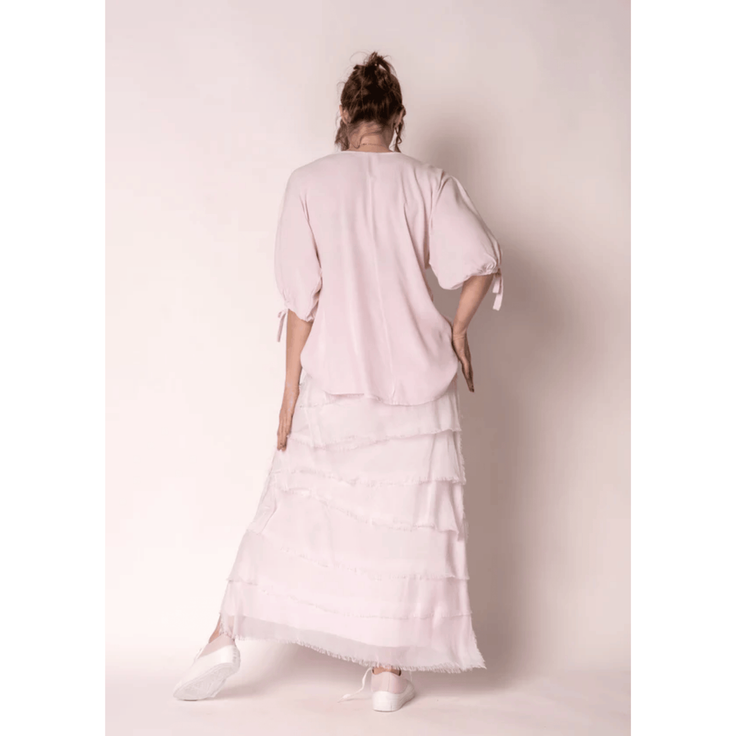 Fifi Silk Skirt | Modena Pink