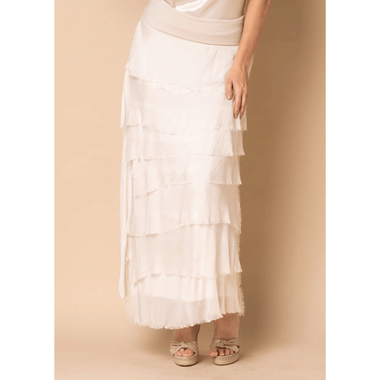Fifi Silk Skirt | Latte