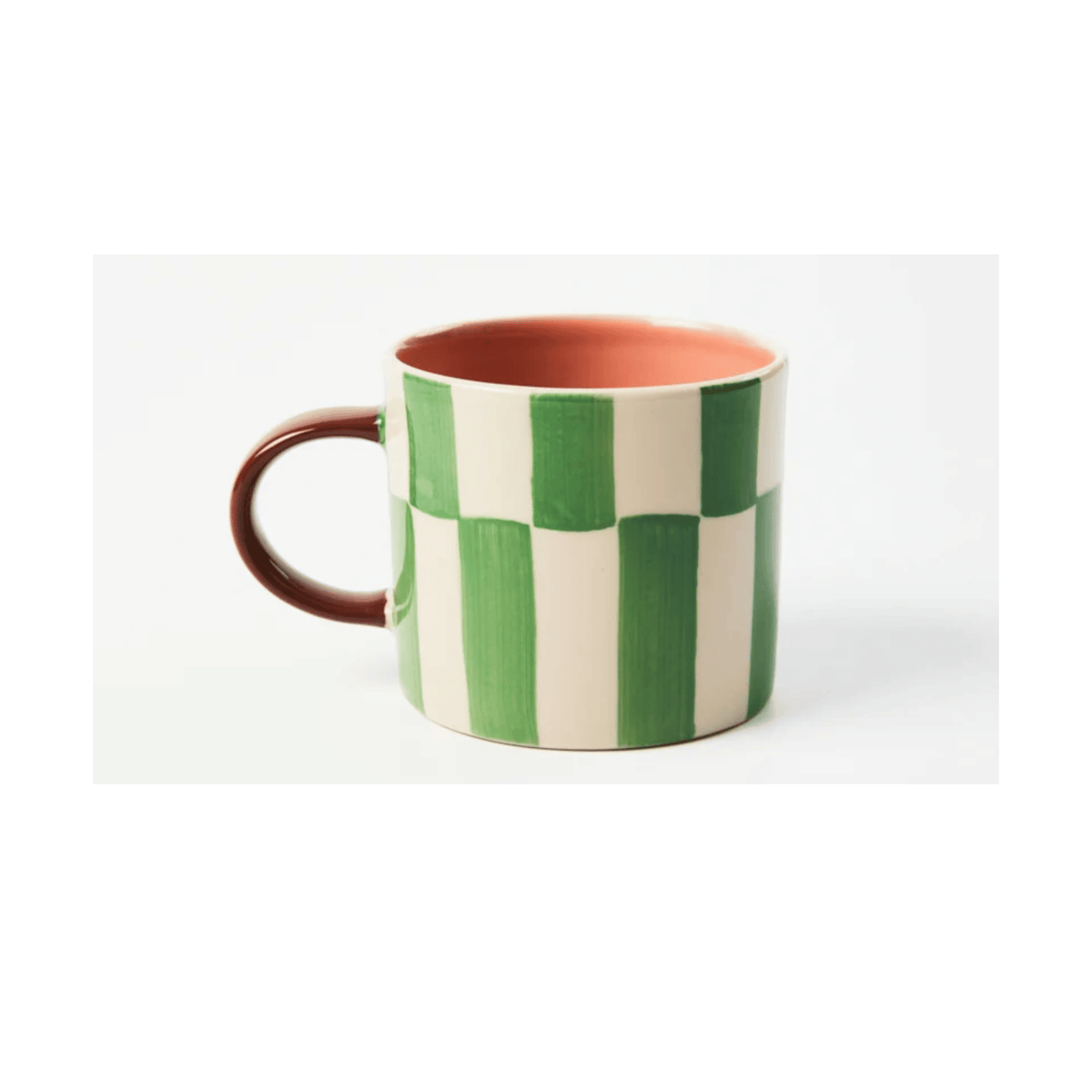 Bloomie Green Check Mug | PICKUP STORE ONLY