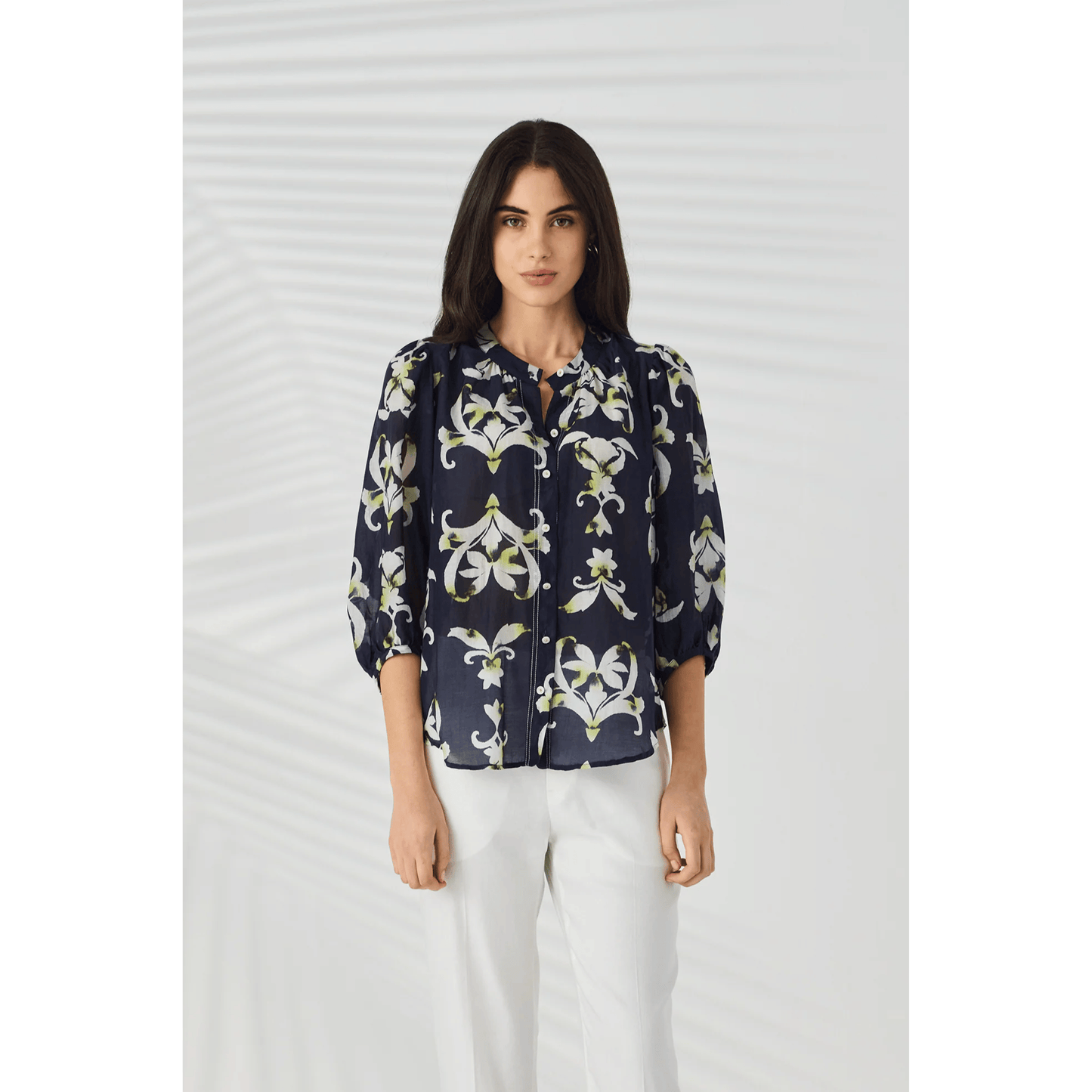 Montage Shirt | Indigo | Lania