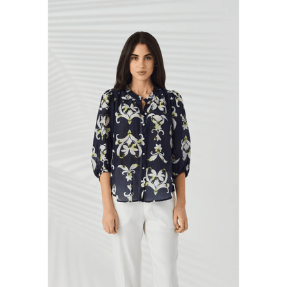 Montage Shirt | Indigo | Lania