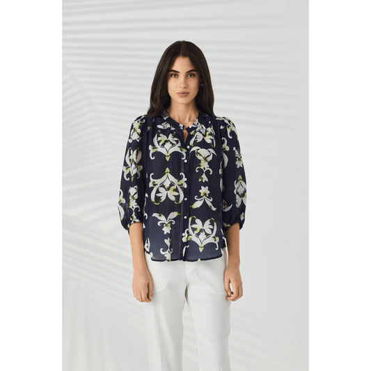 Montage Shirt | Indigo | Lania