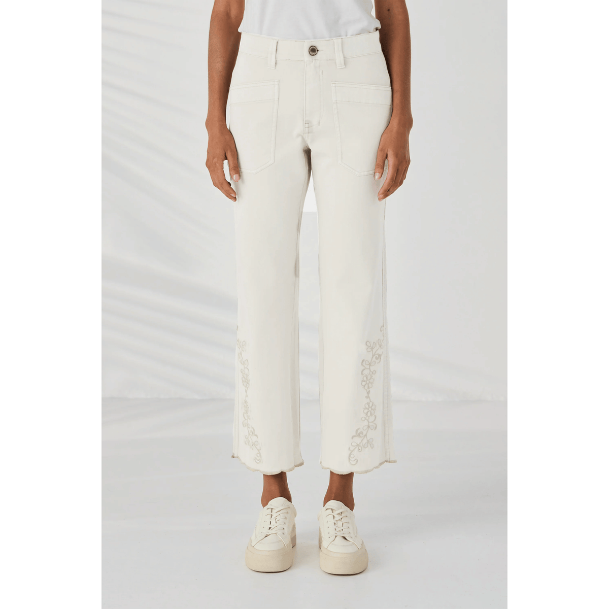 Scallop Jean | Ivory | Lania