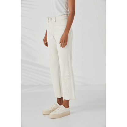 Scallop Jean | Ivory | Lania