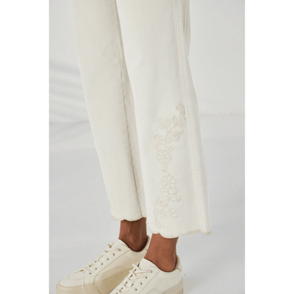 Scallop Jean | Ivory | Lania