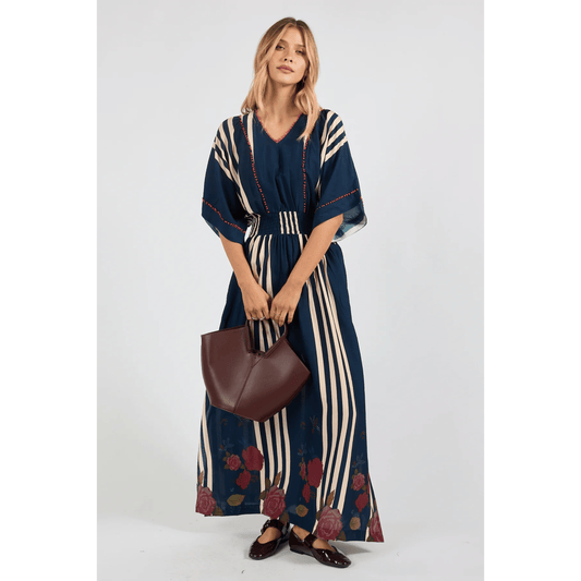Sandos Maxi Dress | Navy - LulaSoul