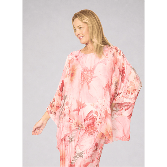 Ronda Top | Floral Pink | La Strada