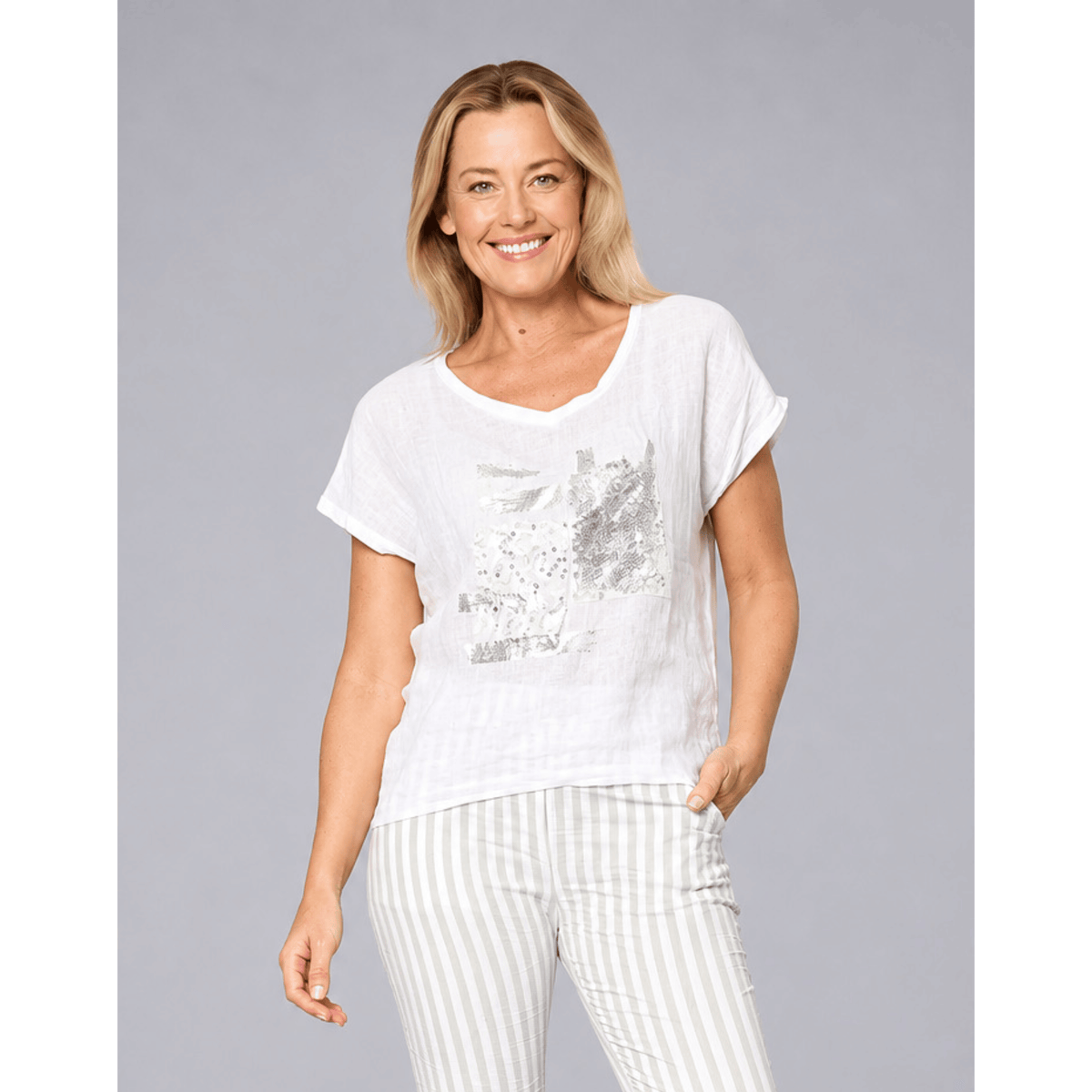 Malaga Top | White | La Strada