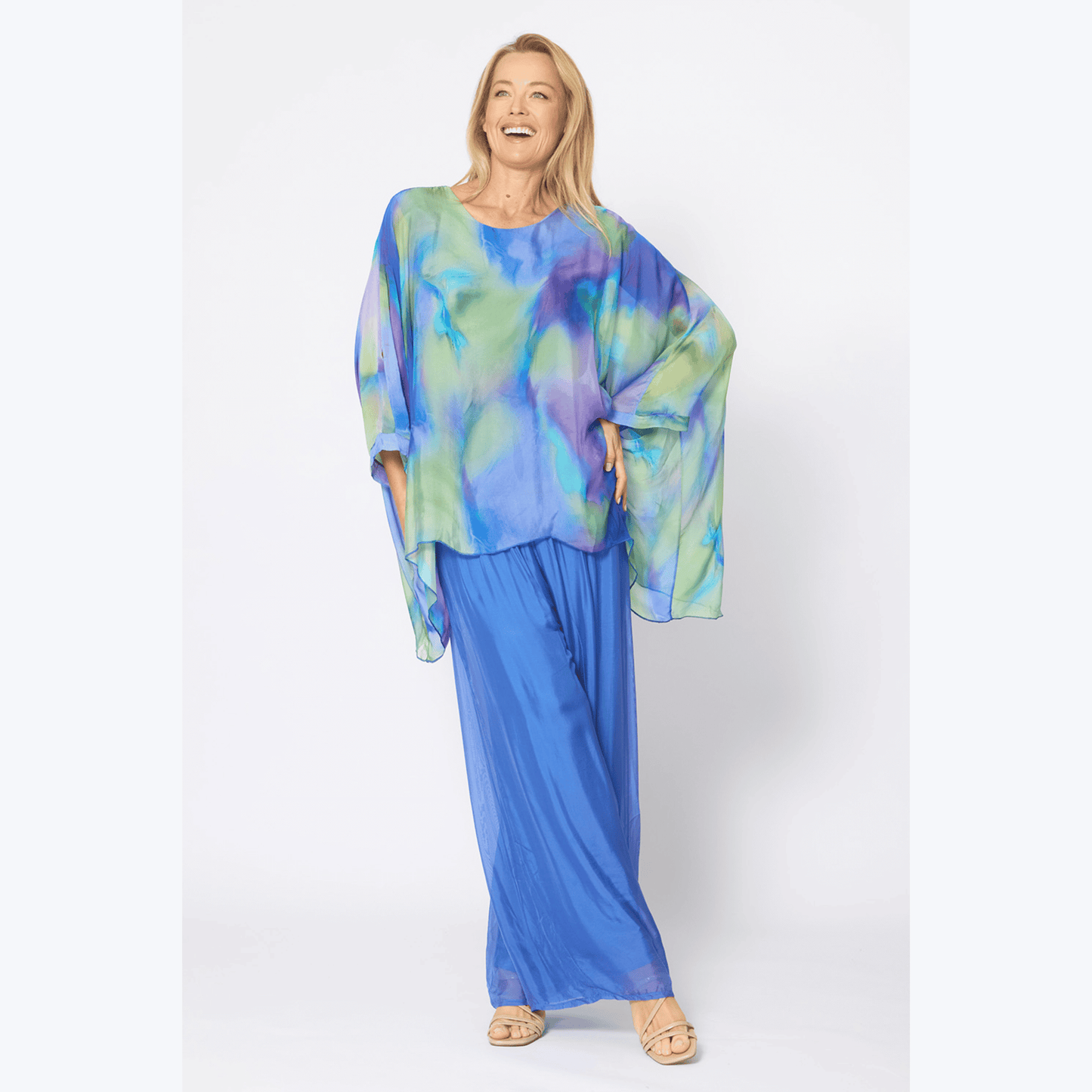 Ogden Kaftan Top | Cobalt