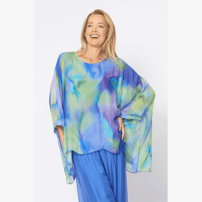 Ogden Kaftan Top | Cobalt