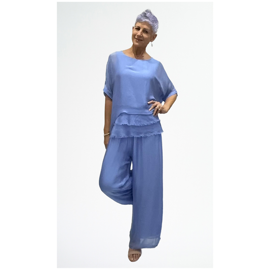 Elba Pant | Blue Turco