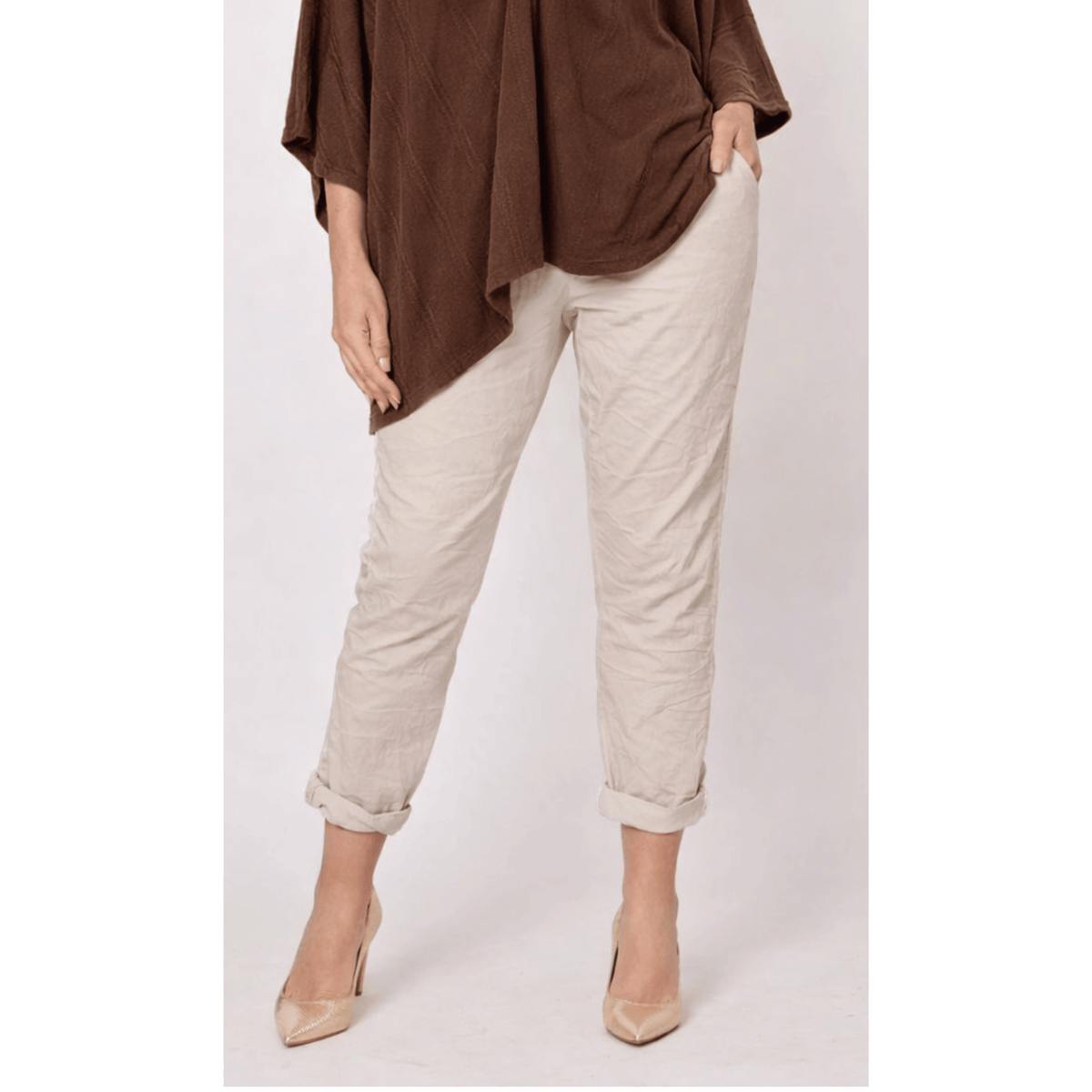 Gallen Pant | Beige | La Strada