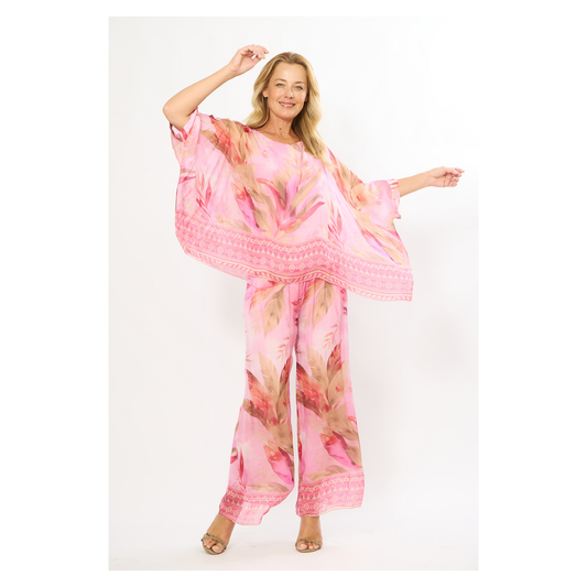 Stromboli Wide Leg Pant | Pink Multi