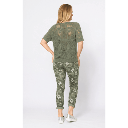 Basel Pant | Military Floral | La Strada