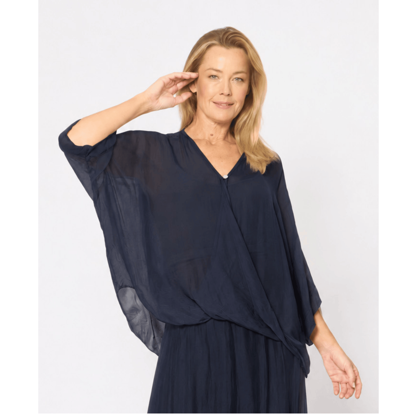 Sardinia Crossover Top | Navy