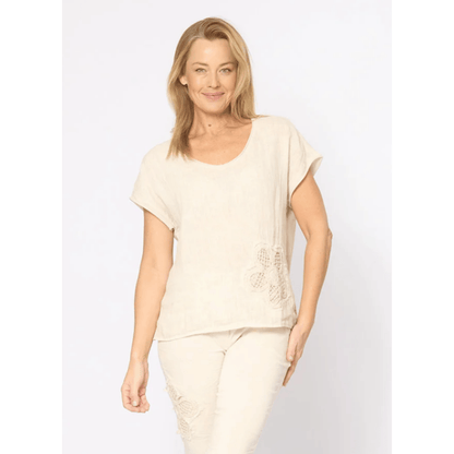 Lausanne Top | Beige | La Strada