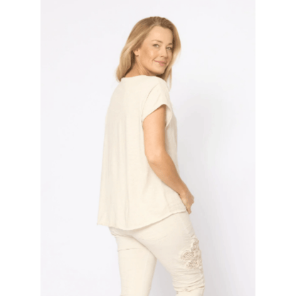 Lausanne Top | Beige | La Strada