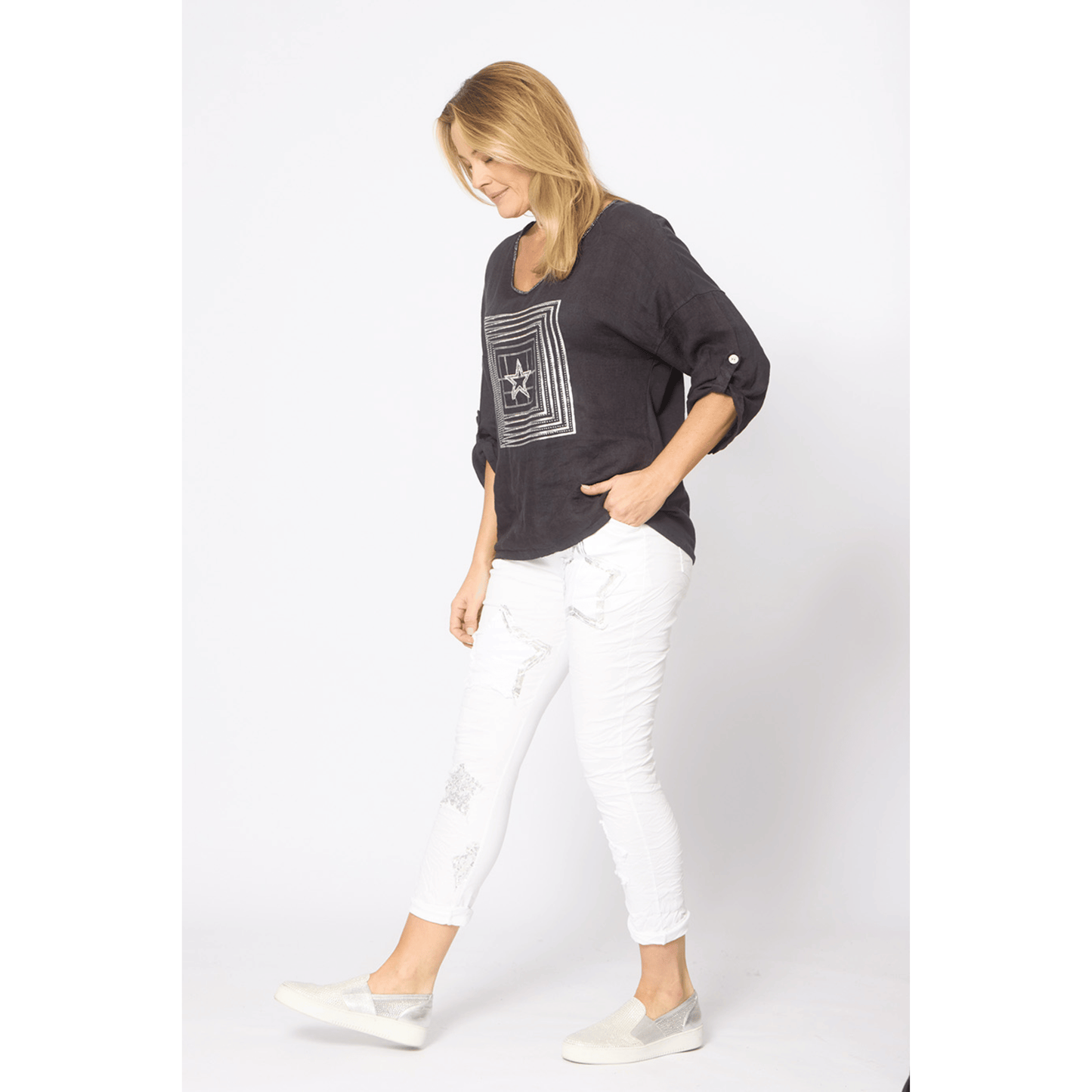 Visby Top | Navy | La Strada