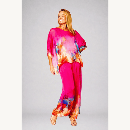 Chelsea Kaftan Top | Hot Pink - La Strada