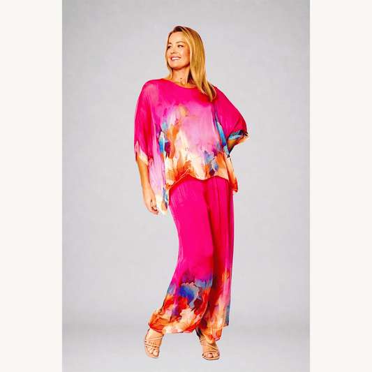 Chelsea Kaftan Top | Hot Pink - La Strada