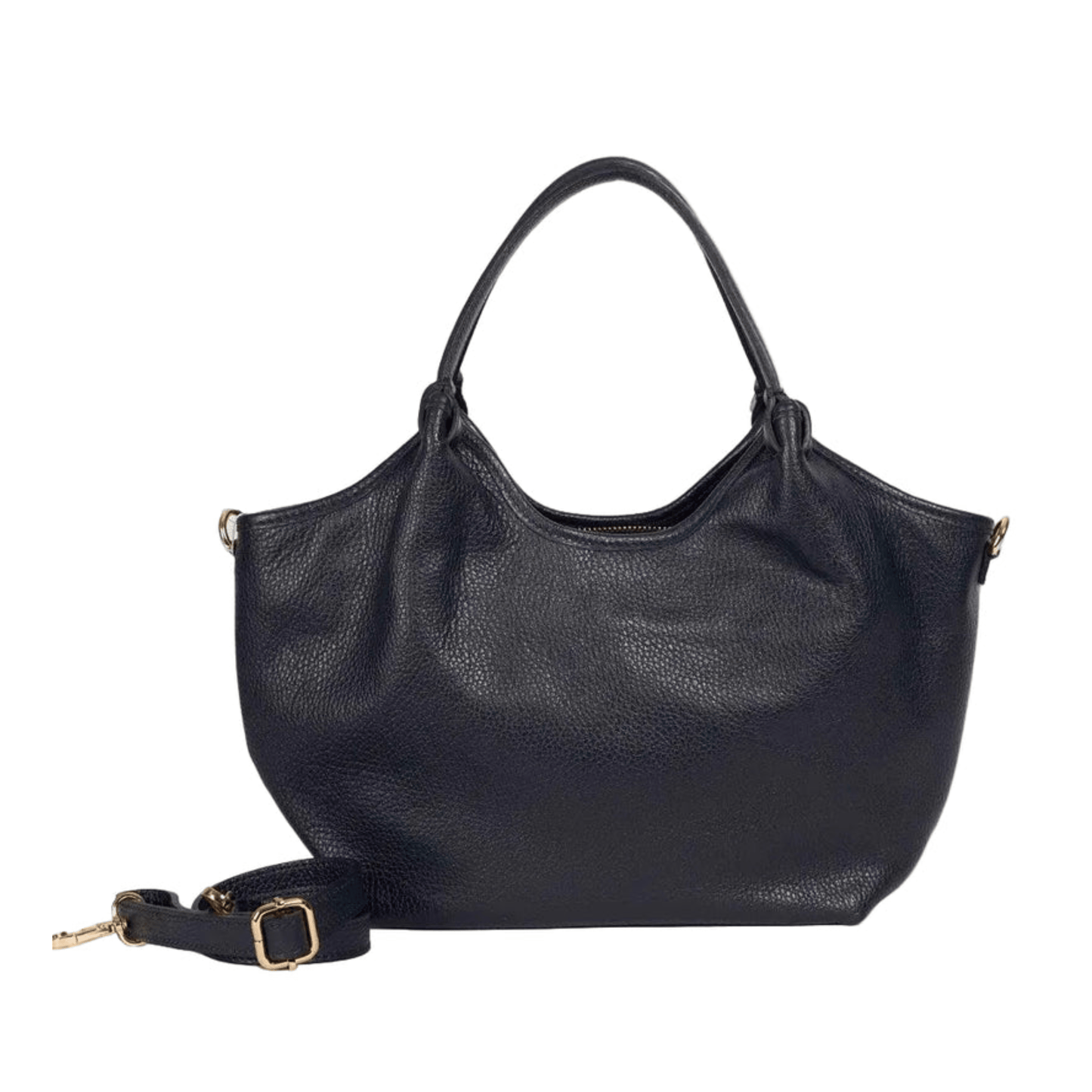 Felix - Small Leather Handbag | Black | Maison Fanli