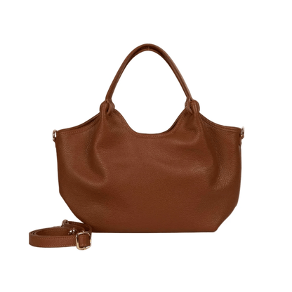 Felix - Small Leather Handbag | Camel | Maison Fanli