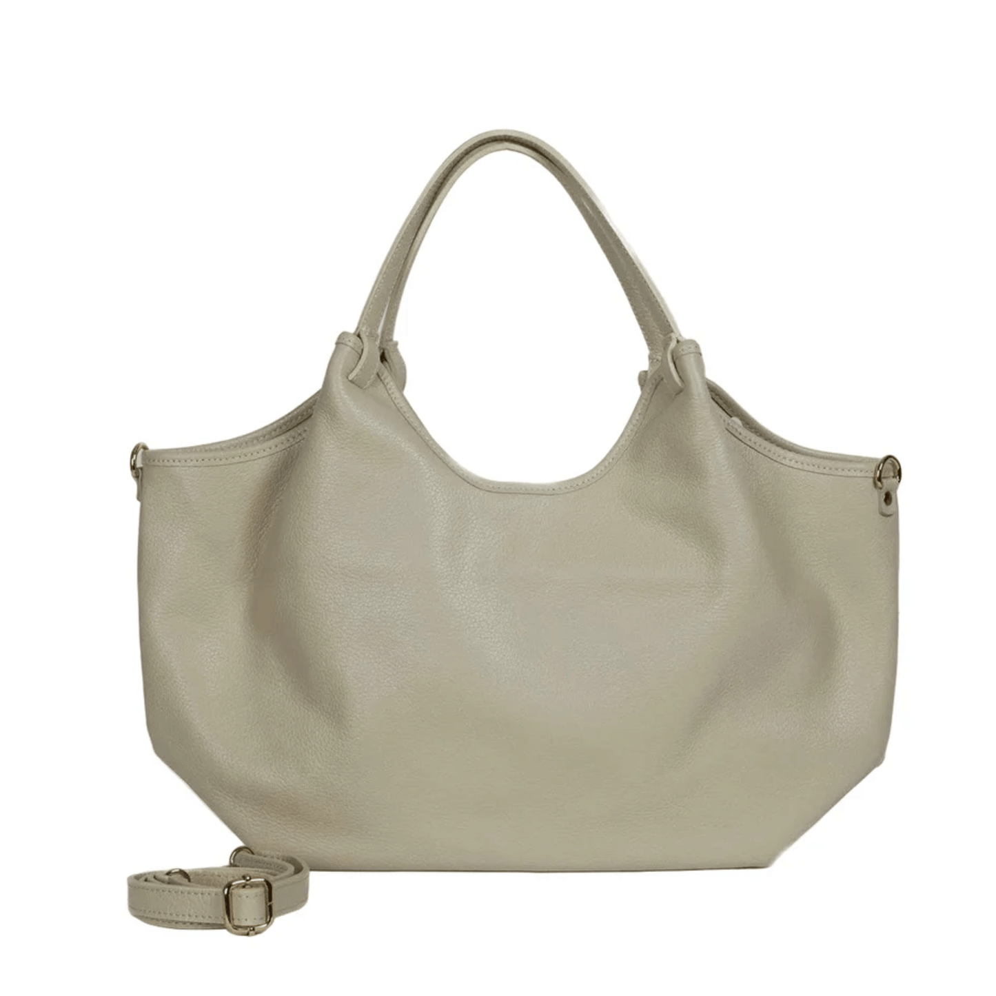Felix - Small Leather Handbag | Cream | Maison Fanli