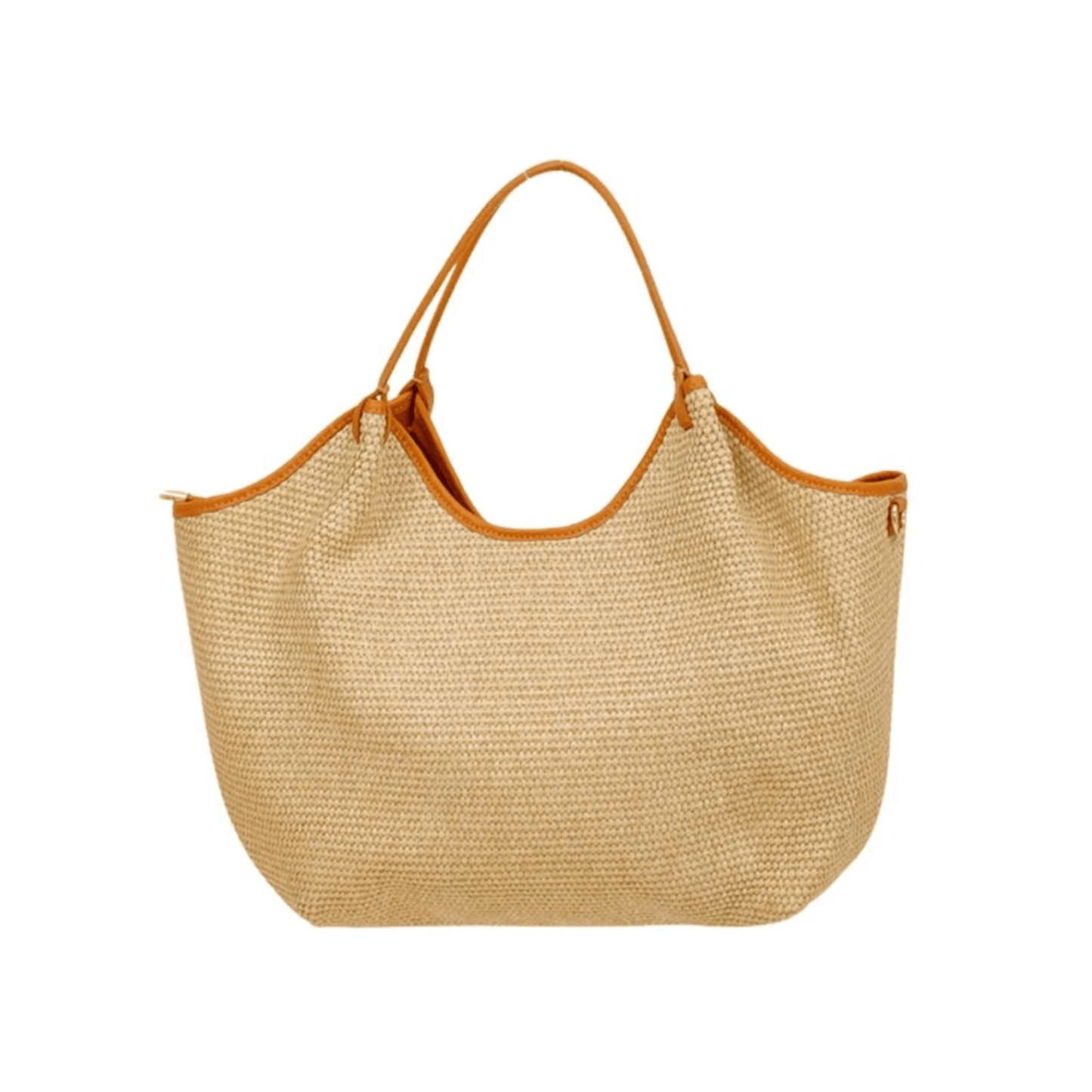 Hector Medium Raffia Handbag | Camel | Maison Fanli