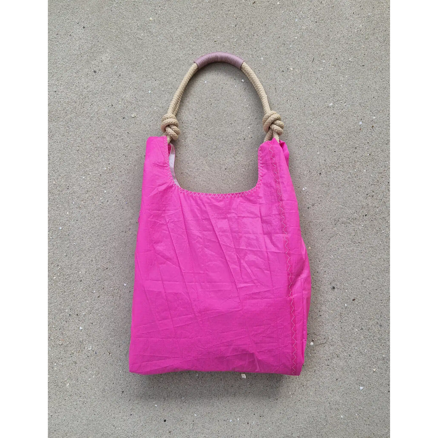 SeaShopper Bag | Hot Pink/Beige