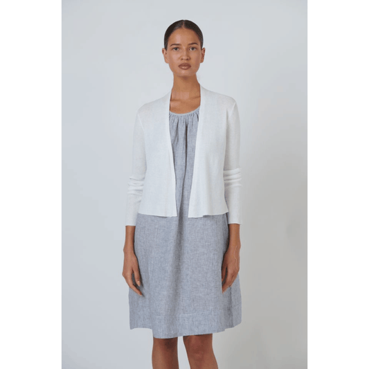 Nanga Cardigan | White - Naturals O&J